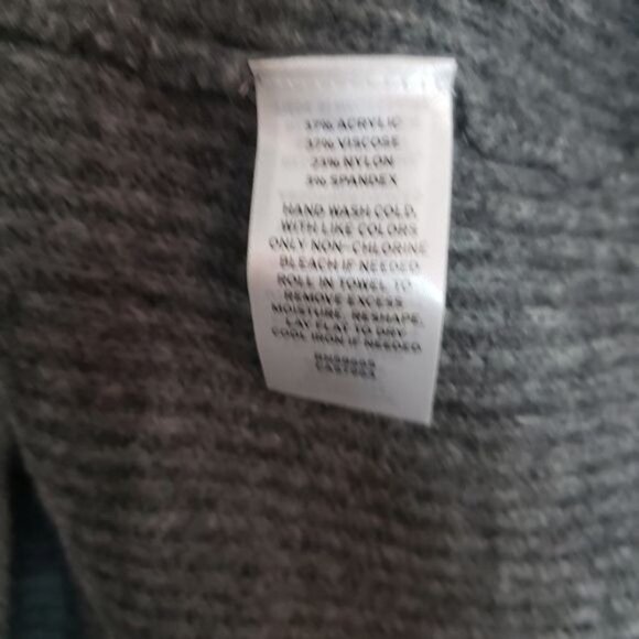 NWT Halogen Gray Dark‎ Heather Blouson Sleeve Sweater Size medium - Picture 7 of 8